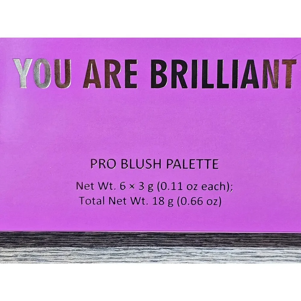 Real Her RealHer You Are Brilliant Pro Blush Palette 6 Shades  18g / 0.66oz